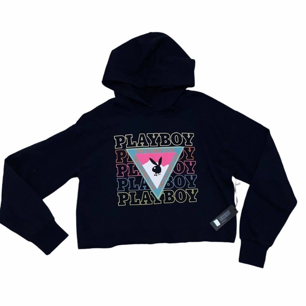 Playboy Crop Hoodie by Pacsun M